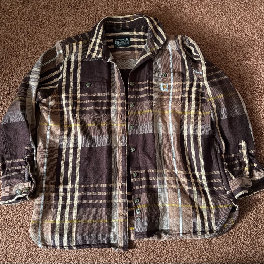 Carhartt Women's Plaid Button Down Shirt